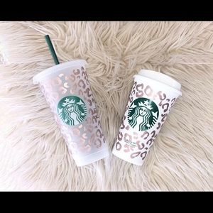 Starbucks cheetah custom cup